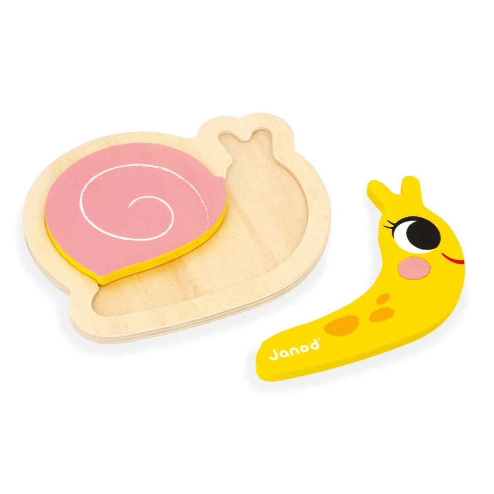 Janod Puzzles En Bois Premier Âge|Puzzles En Bois Premier Âge*4 Puzzles Evolutifs Jardin