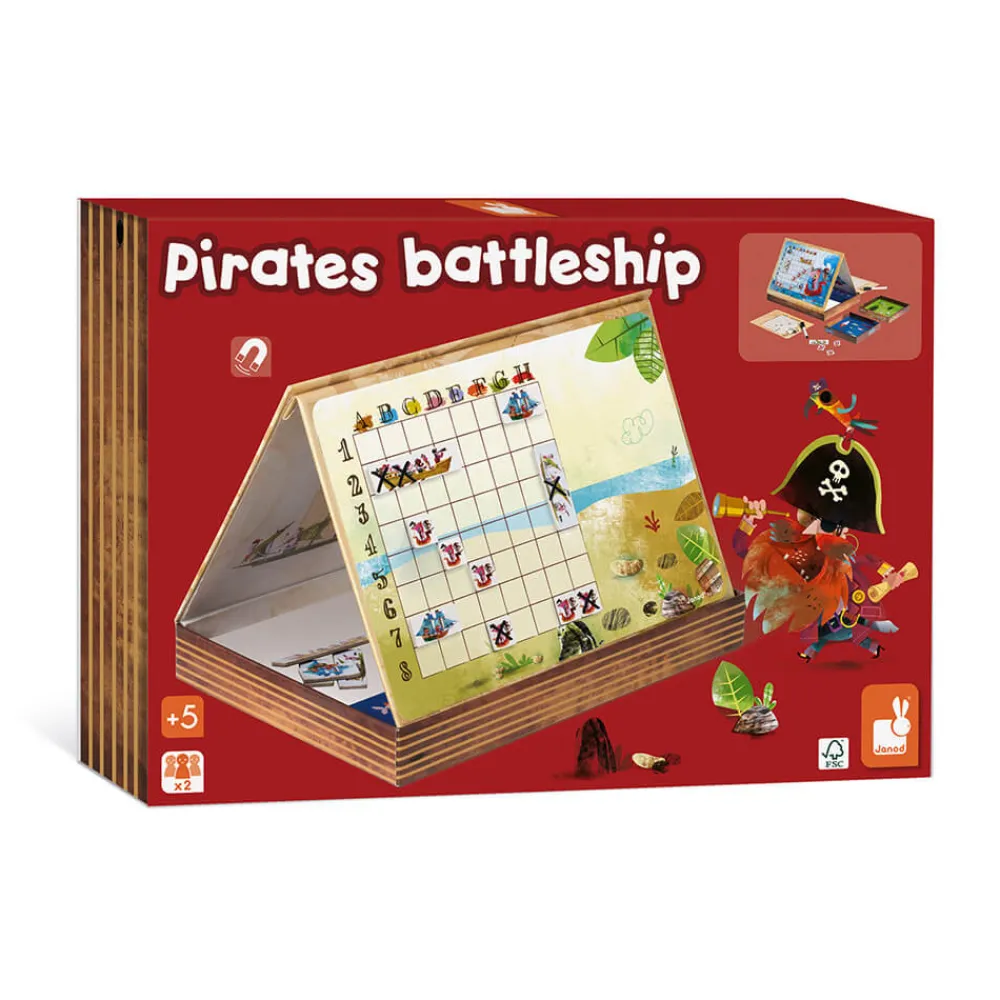Janod Jeux Éducatifs Primaire|Jeux Éducatifs Magnétiques*Bataille Navale Pirates
