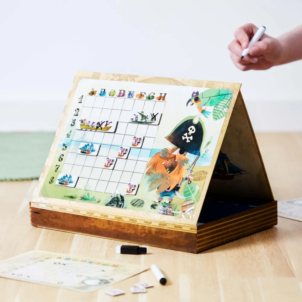 Janod Jeux Éducatifs Primaire|Jeux Éducatifs Magnétiques*Bataille Navale Pirates