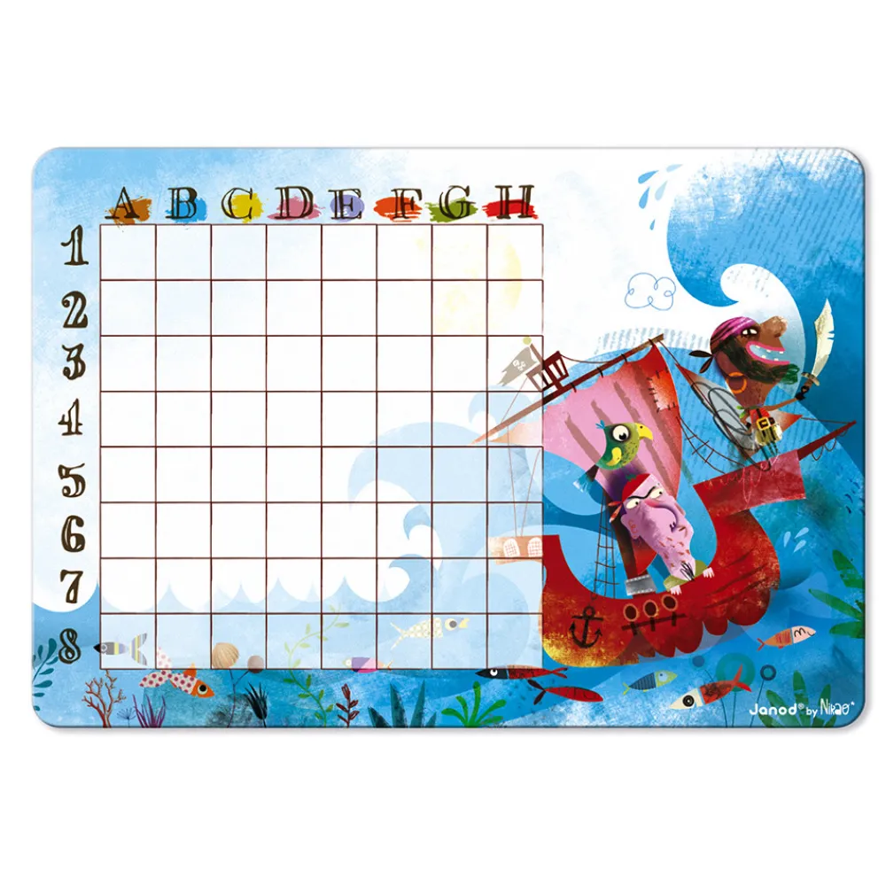 Janod Jeux Éducatifs Primaire|Jeux Éducatifs Magnétiques*Bataille Navale Pirates