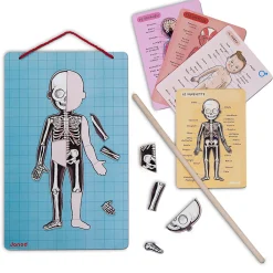 Janod Jeux Éducatifs Primaire|Jeux Éducatifs Science & Géographie*Body Magnet L'Anatomie - 12 langues