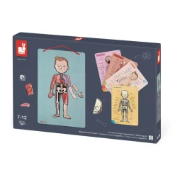 Janod Jeux Éducatifs Primaire|Jeux Éducatifs Science & Géographie*Body Magnet L'Anatomie - 12 langues