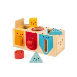 Janod Jeux Éducatifs Maternelle|Formes & Couleurs*Boite à Formes Géométriques (bois)