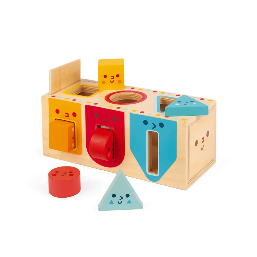 Janod Jeux Éducatifs Maternelle|Formes & Couleurs*Boite à Formes Géométriques (bois)