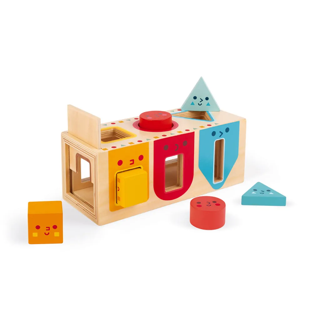 Janod Jeux Éducatifs Maternelle|Formes & Couleurs*Boite à Formes Géométriques (bois)