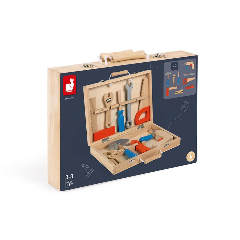 Janod Établis, Outils & Bricolage*Boite à outils Brico'Kids (bois)