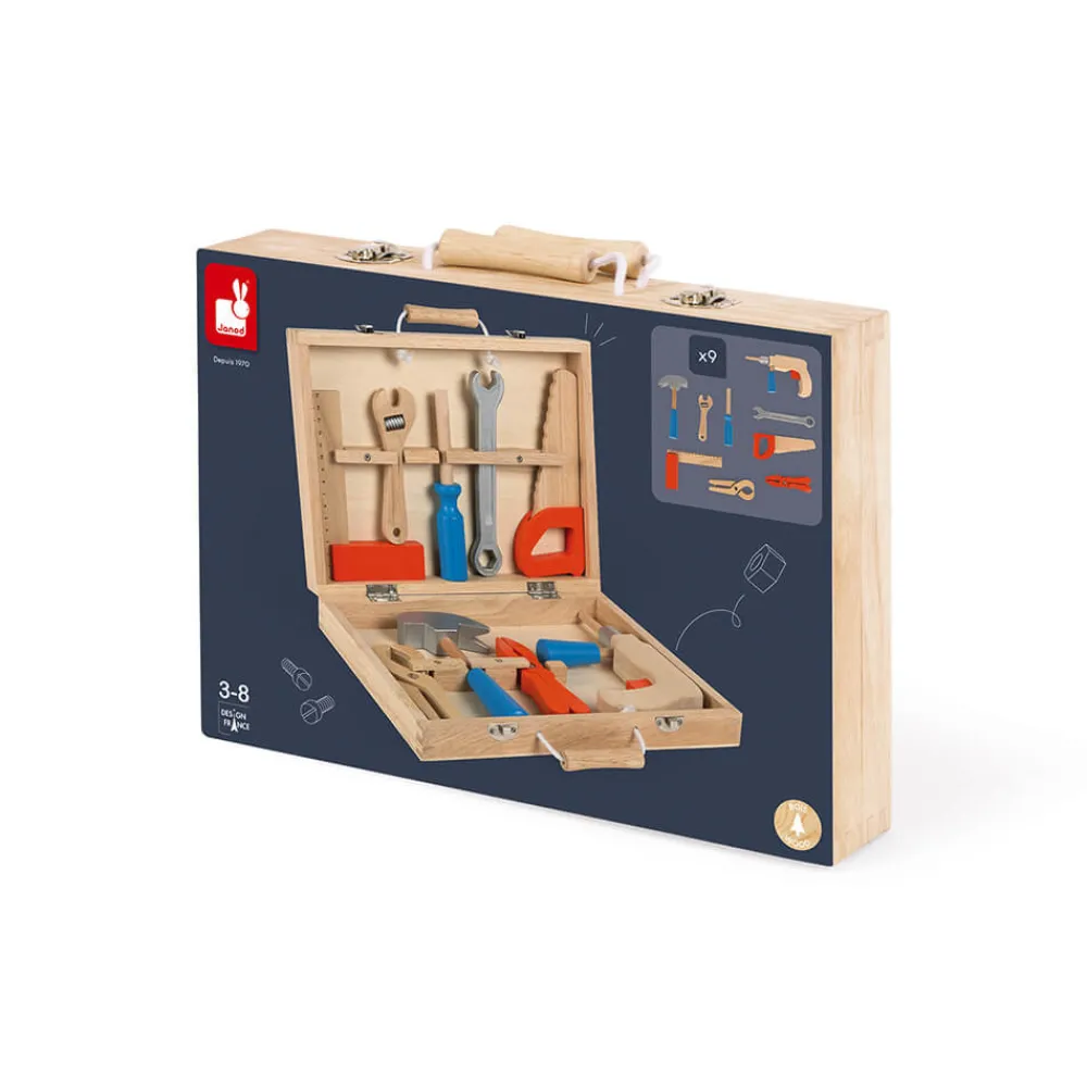 Janod Établis, Outils & Bricolage*Boite à outils Brico'Kids (bois)