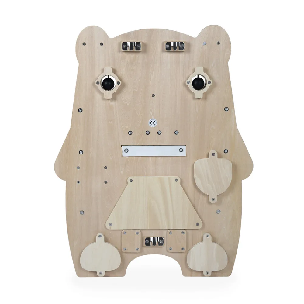 Janod Bouliers, Loopings & Panneaux D'Activités|Manipulation & Encastrement*Busy-board Ourson en bois Pure