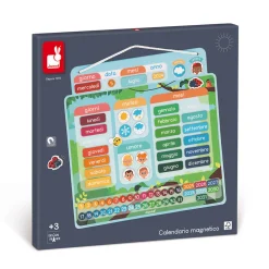 Janod Jeux Éducatifs Primaire|Jeux Éducatifs Maternelle*Calendrier Magnétique - Espagnol