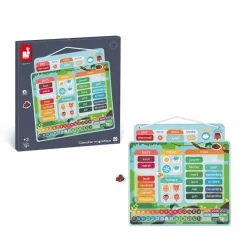 Janod Jeux Éducatifs Primaire|Jeux Éducatifs Maternelle*Calendrier Magnétique - Français