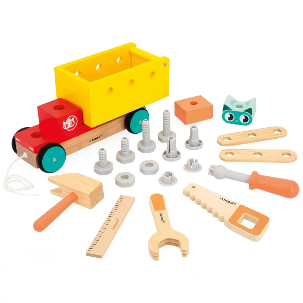 Janod Jouets À Promener & À Pousser*Camion à Tirer Brico'Kids