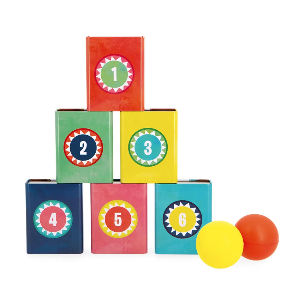 Janod Sports & Activités D'Extérieur|Jeux De Lancer*Chamboule-tout Monsieur Ours