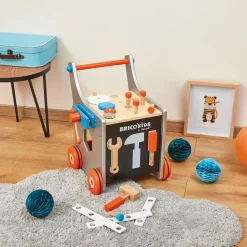 Janod Établis, Outils & Bricolage|Jouets À Bascule, Porteurs & Chariots*Chariot magnétique Brico'Kids (bois)