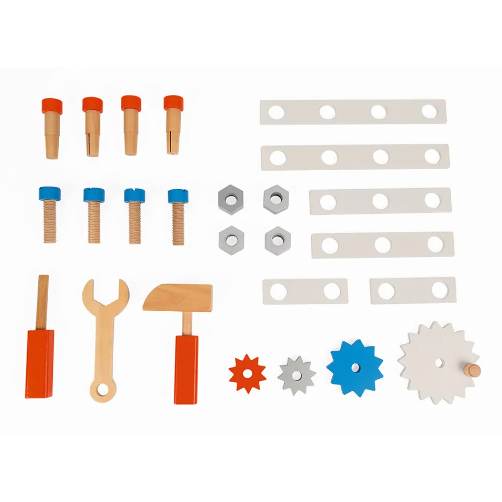 Janod Établis, Outils & Bricolage|Jouets À Bascule, Porteurs & Chariots*Chariot magnétique Brico'Kids (bois)