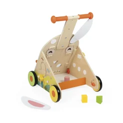 Janod Tracteurs & Animaux De La Ferme|Manipulation & Encastrement*Chariot Multi-Activités Lapin en bois