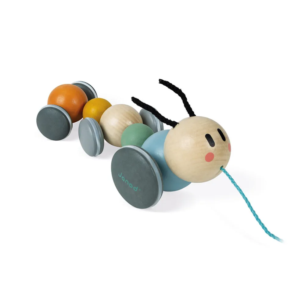 Janod Jouets À Promener & À Pousser*Chenille à Promener Sweet Cocoon (bois)