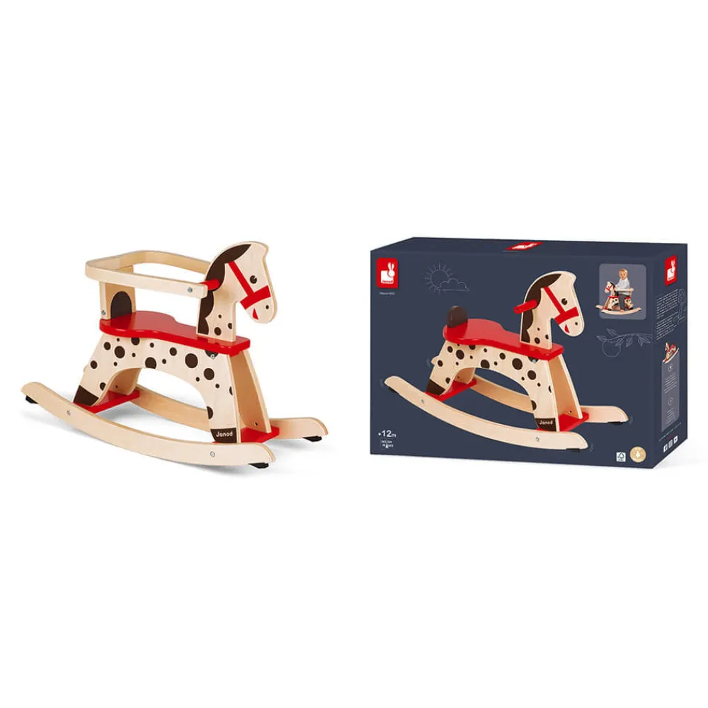 Janod Jouets À Bascule, Porteurs & Chariots*Cheval à Bascule Caramel (bois)
