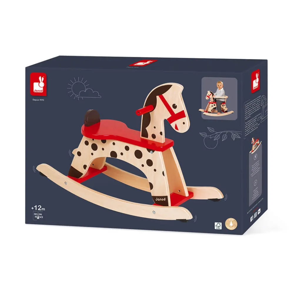 Janod Jouets À Bascule, Porteurs & Chariots*Cheval à Bascule Caramel (bois)