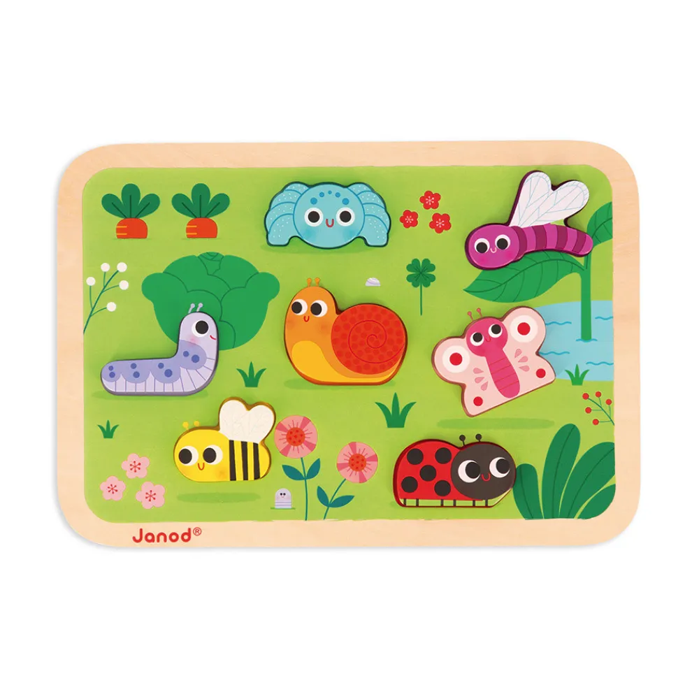 Janod Puzzles En Bois Premier Âge|Puzzles En Bois Premier Âge*Chunky Puzzle Jardin 7 pièces