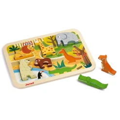 Janod Puzzles En Bois Premier Âge|Puzzles En Bois Premier Âge*Chunky Puzzle Zoo 7 pièces