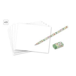 Janod Peinture Par Numéro & Coloriage*Coffret Créatif Dessin 20 Modèles Dinos
