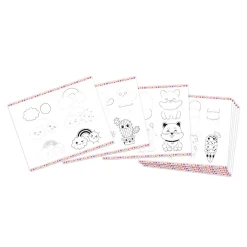 Janod Peinture Par Numéro & Coloriage*Coffret Créatif Dessin 20 Modèles Kawaii