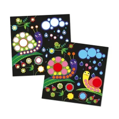 Janod Mosaïques & Gommettes*Coffret Créatif Gommettes Rondes - 3 ans
