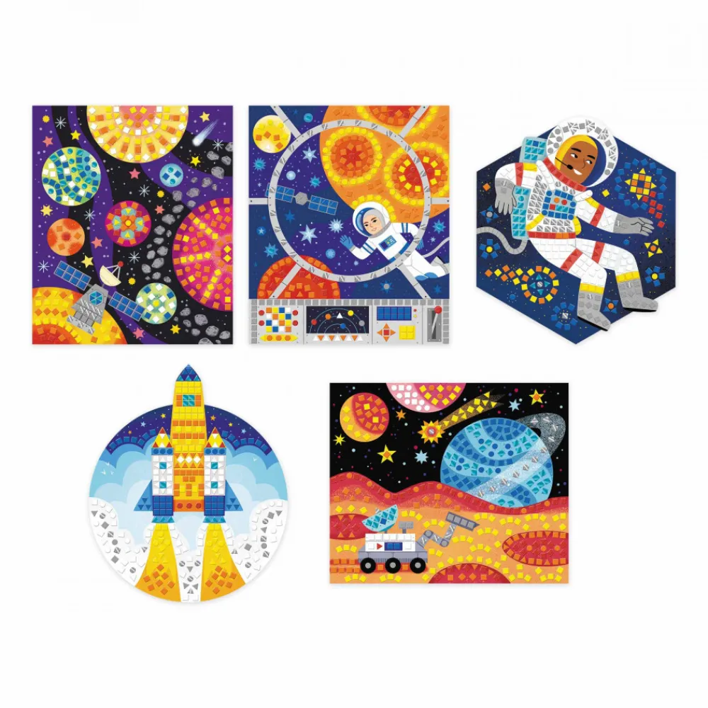 Janod Mosaïques & Gommettes|Collection "Les Ateliers Du Calme"*Coffret Créatif Mosaïques Espace