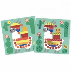 Janod Peinture Par Numéro & Coloriage|Mosaïques & Gommettes*Coffret Créatif Multiactivités - 4 ans