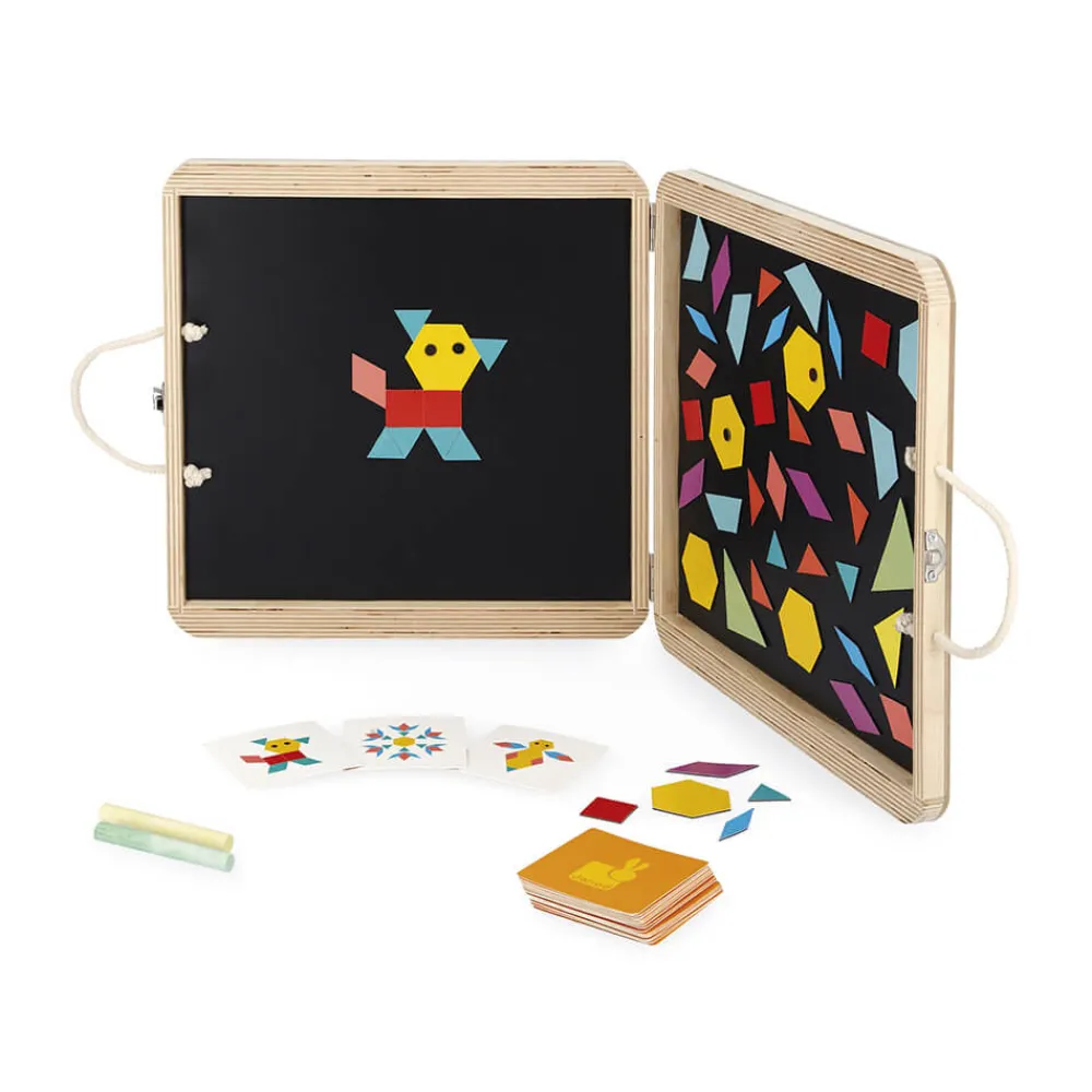 Janod Jeux Éducatifs Maternelle|Jeux Éducatifs Magnétiques*Coffret Magnétique Géométrique