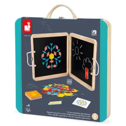 Janod Jeux Éducatifs Maternelle|Jeux Éducatifs Magnétiques*Coffret Magnétique Géométrique
