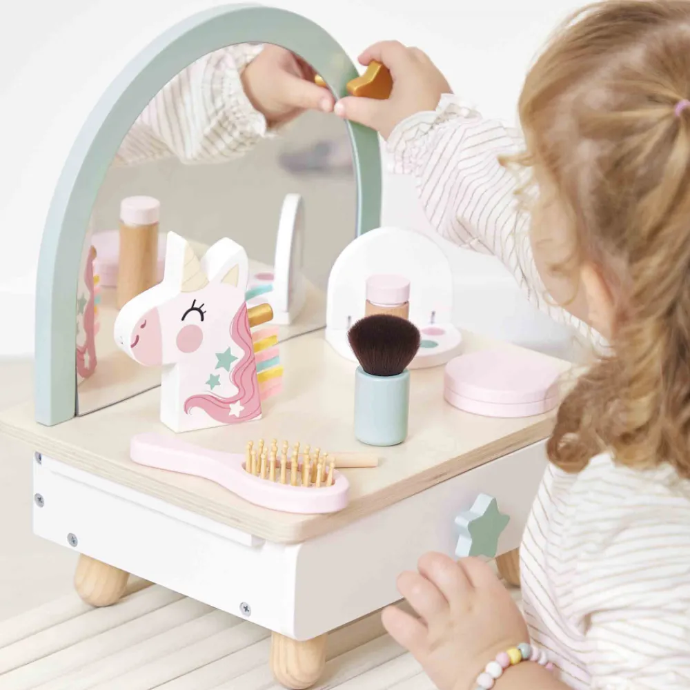 Janod Beauté*Coiffeuse de table en bois Licorne