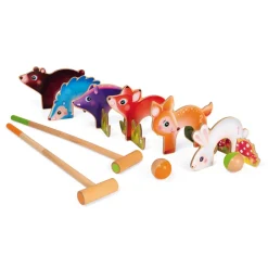 Janod Sports & Activités D'Extérieur*Croquet Animaux de la Forêt (bois)