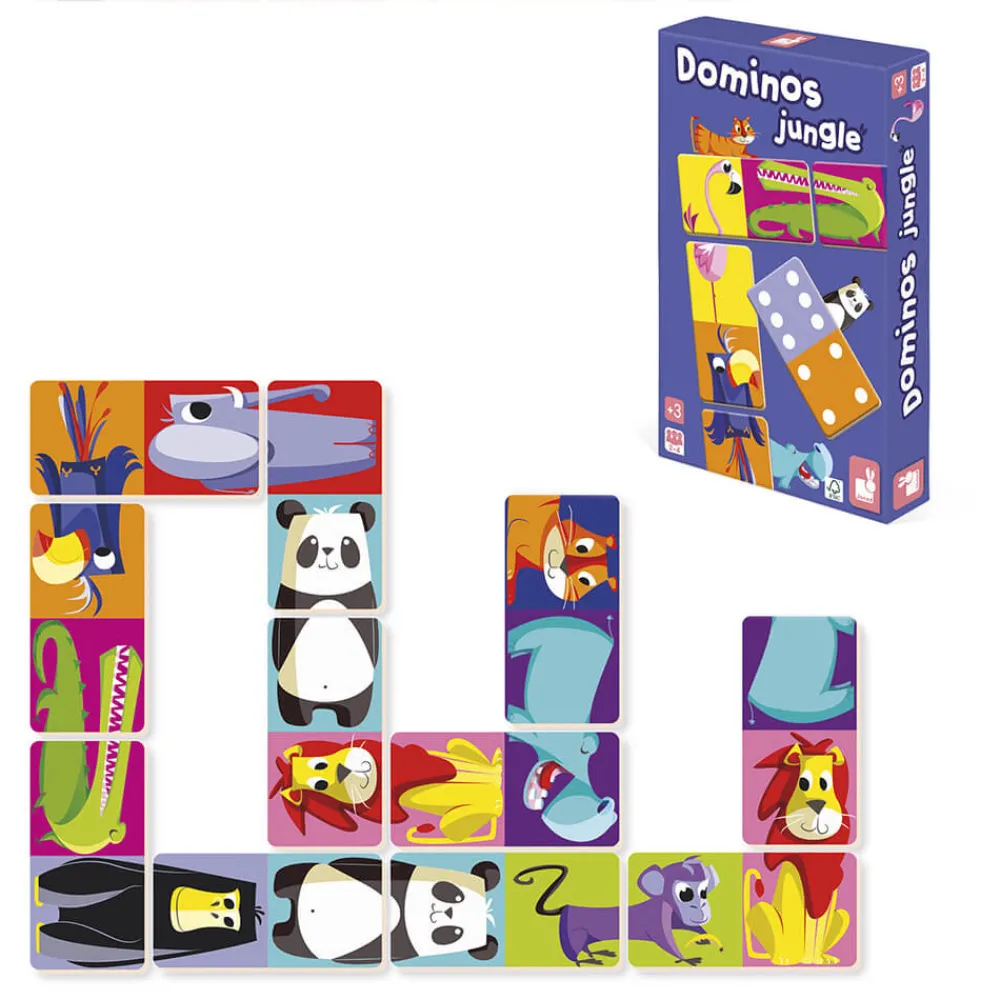Janod Jeux De Rapidité & De Stratégie|Jeux De Mémoire & D'Associations*Dominos Jungle