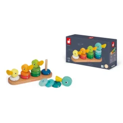 Janod Manipulation & Encastrement*Empilable duck Family (bois)