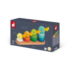 Janod Manipulation & Encastrement*Empilable duck Family (bois)