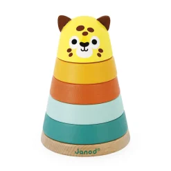 Janod Formes & Couleurs|Cubes & Pyramides*Empilable Jaguar Tropik