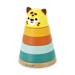 Janod Formes & Couleurs|Cubes & Pyramides*Empilable Jaguar Tropik