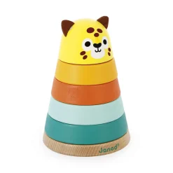 Janod Formes & Couleurs|Cubes & Pyramides*Empilable Jaguar Tropik