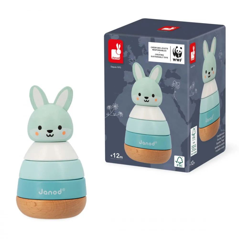 Janod Manipulation & Encastrement*Empilable Lapin - Partenariat WWF®