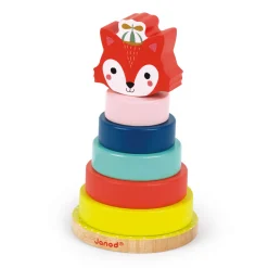 Janod Manipulation & Encastrement*Empilable Renard Baby Forest (bois)