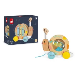 Janod Jouets Musicaux|Jouets À Promener & À Pousser*Escargot à Promener Pure (bois)