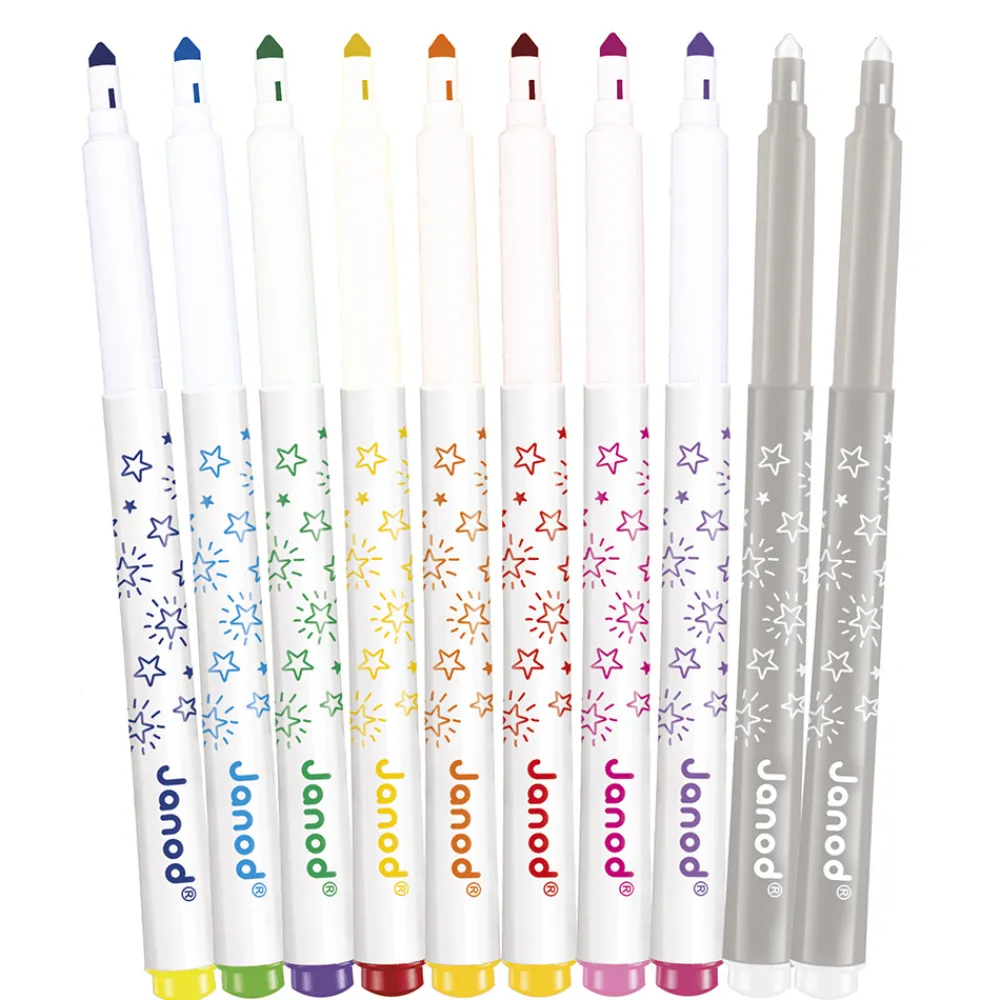 Janod Peinture Par Numéro & Coloriage*Feutres Magiques x10