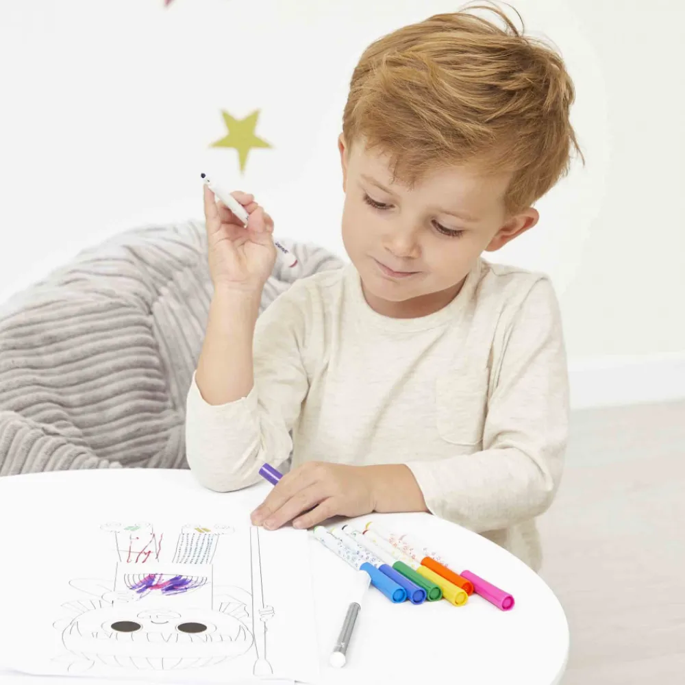 Janod Peinture Par Numéro & Coloriage*Feutres Magiques x10
