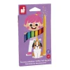 Janod Peinture Par Numéro & Coloriage*Feutres Pailletés x8
