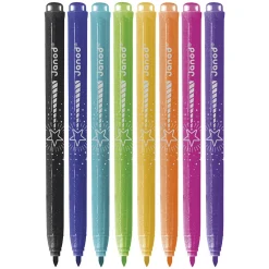Janod Peinture Par Numéro & Coloriage*Feutres Pailletés x8