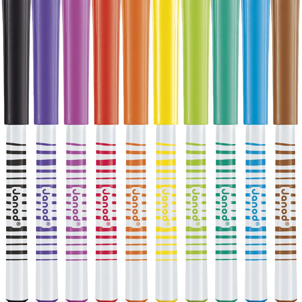 Janod Peinture Par Numéro & Coloriage*Feutres Pinceaux x10