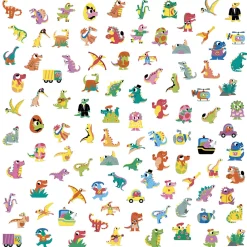 Janod Mosaïques & Gommettes*Gommettes Dinosaures x100
