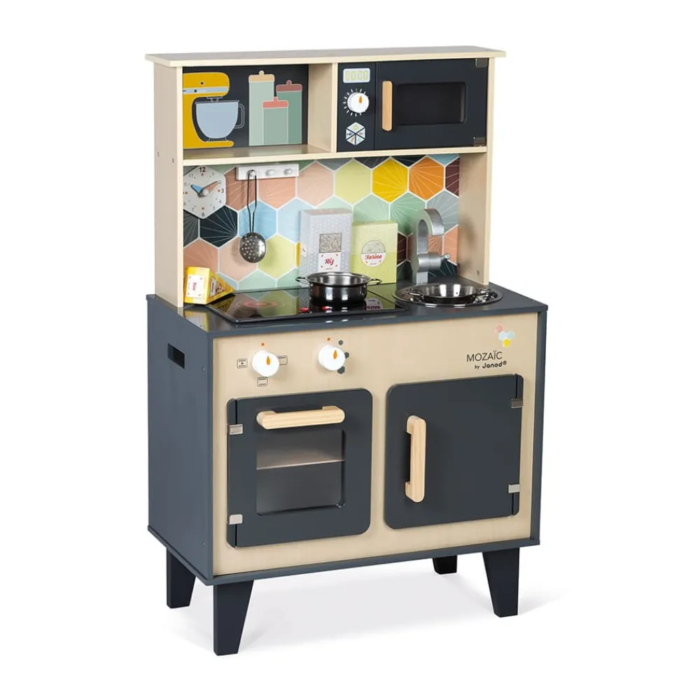 Janod Cuisines, Dinettes & Marchandes*Grande Cuisine Mozaïc en bois