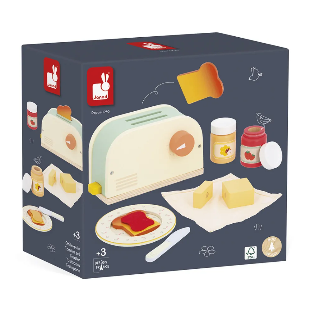 Janod Cuisines, Dinettes & Marchandes*Grille Pain et accessoires Mamie Soleil